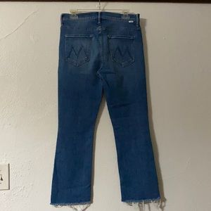 Mother Jeans Insider Crop Step Fray Size 30